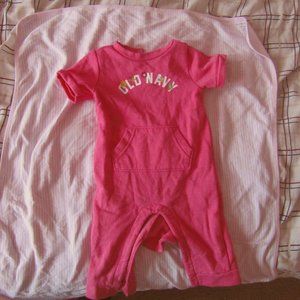 Old Navy 5-12 Months Pink One Piece